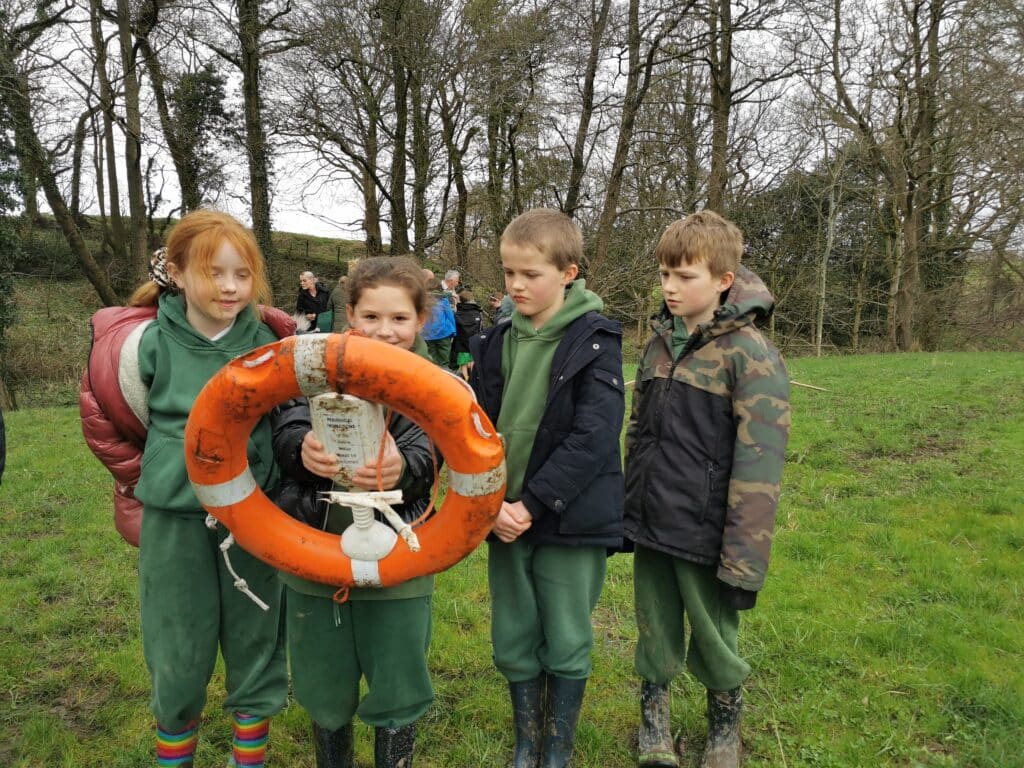 Pupils learning about water safety as part of Rivers in the Classroom 
